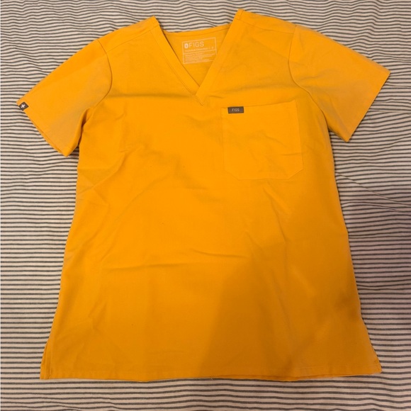 Figs Bright Yellow Scrub Top - Picture 2 of 7